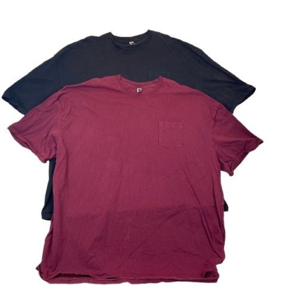 Zinc Men's T-Shirts Size 6XL Lot Of Two Short Sleeve Crew Neck Pullover Pocket T